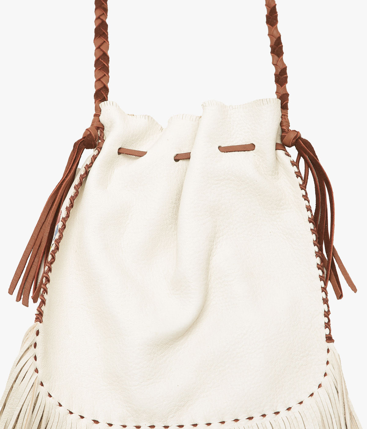 PAM DIETRICH ''DRAWSTRING BAG THUNDERBIRD PAINT'' (CREAM)