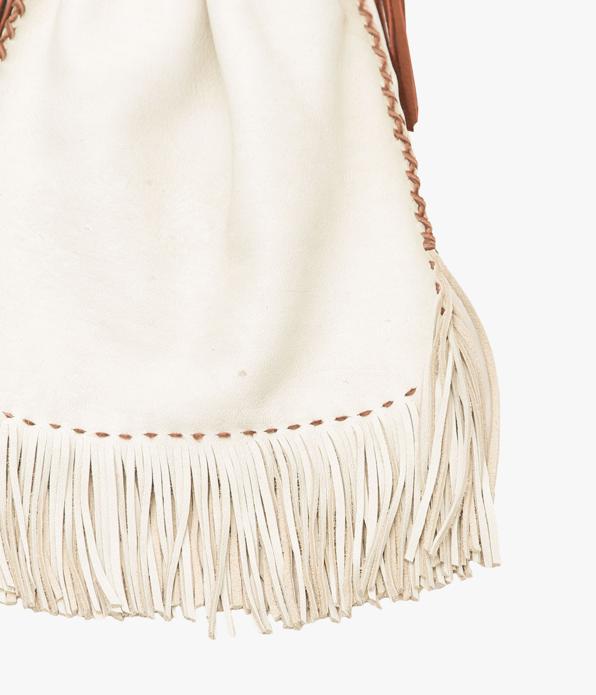 PAM DIETRICH ''DRAWSTRING BAG THUNDERHORSE PAINT'' (CREAM)