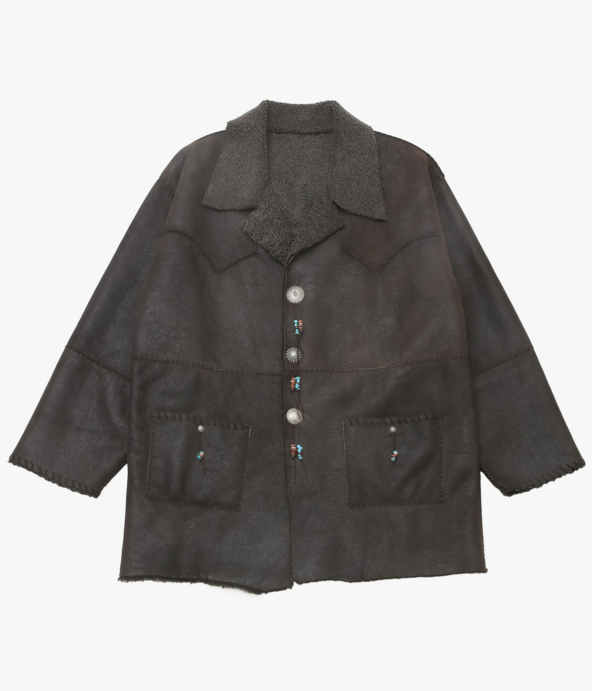 PAM DIETRICH ''SHEARLING JACKET'' (DISTRESS BROWN)