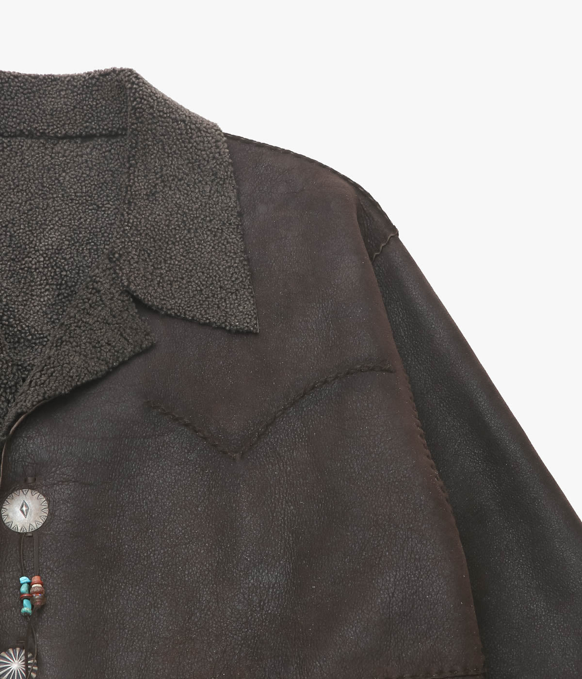 PAM DIETRICH ''SHEARLING JACKET'' (DISTRESS BROWN)