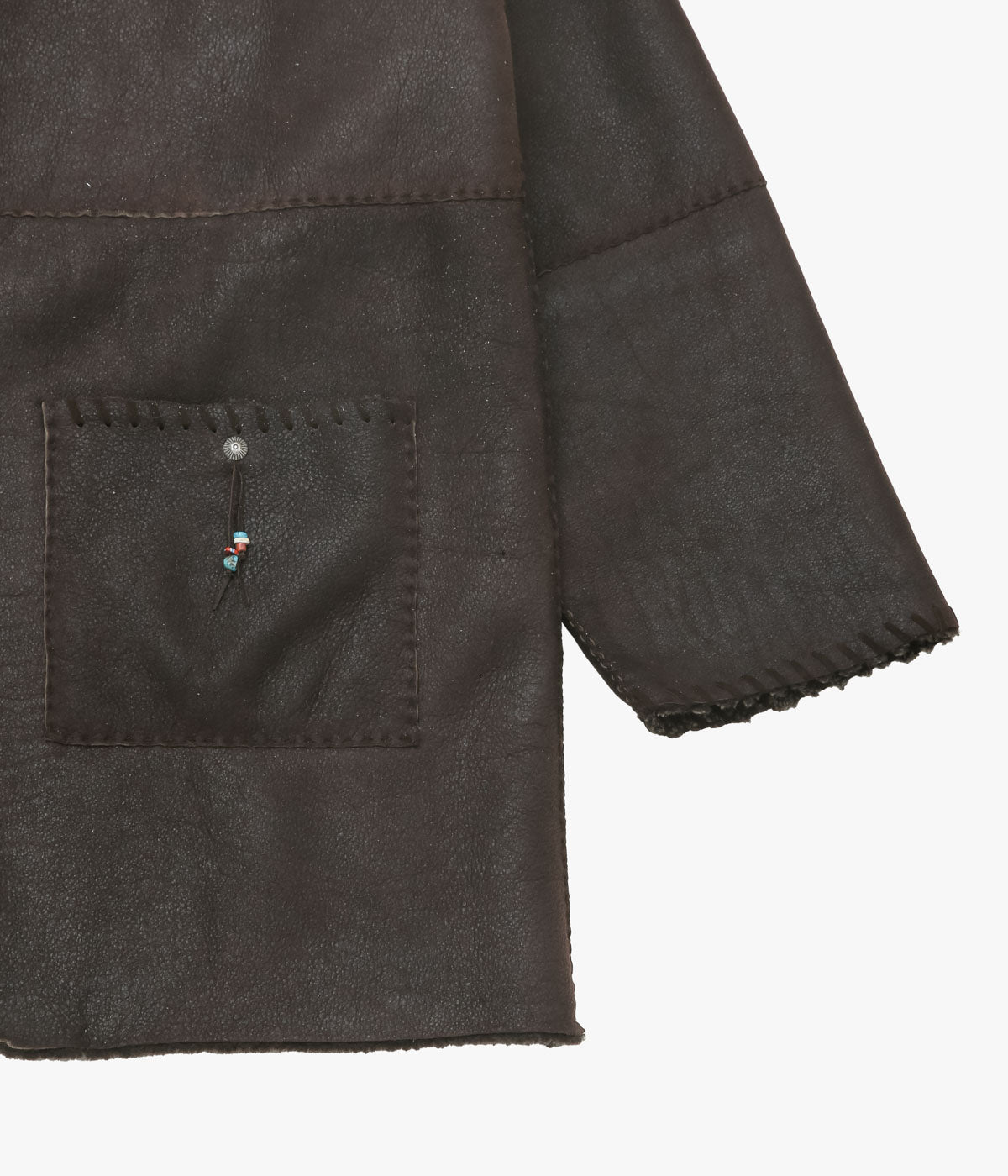 PAM DIETRICH ''SHEARLING JACKET'' (DISTRESS BROWN)