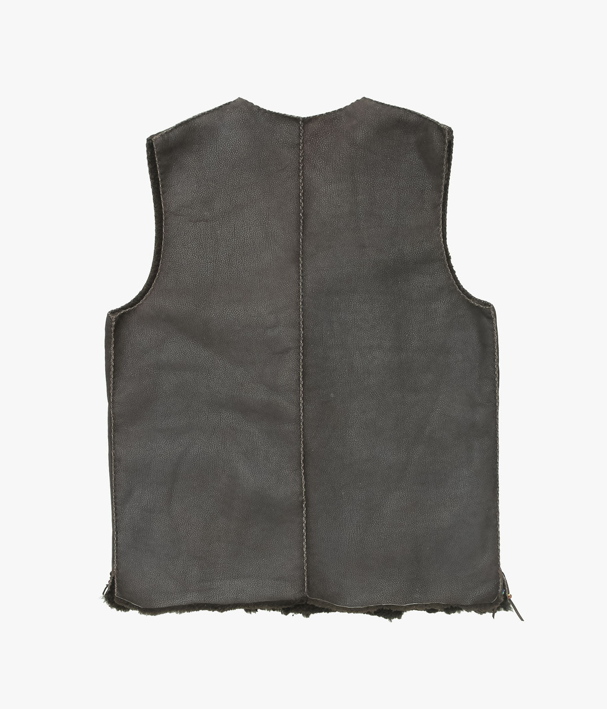 PAM DIETRICH "SHEARLING VEST" (DISTRESS BROWN)