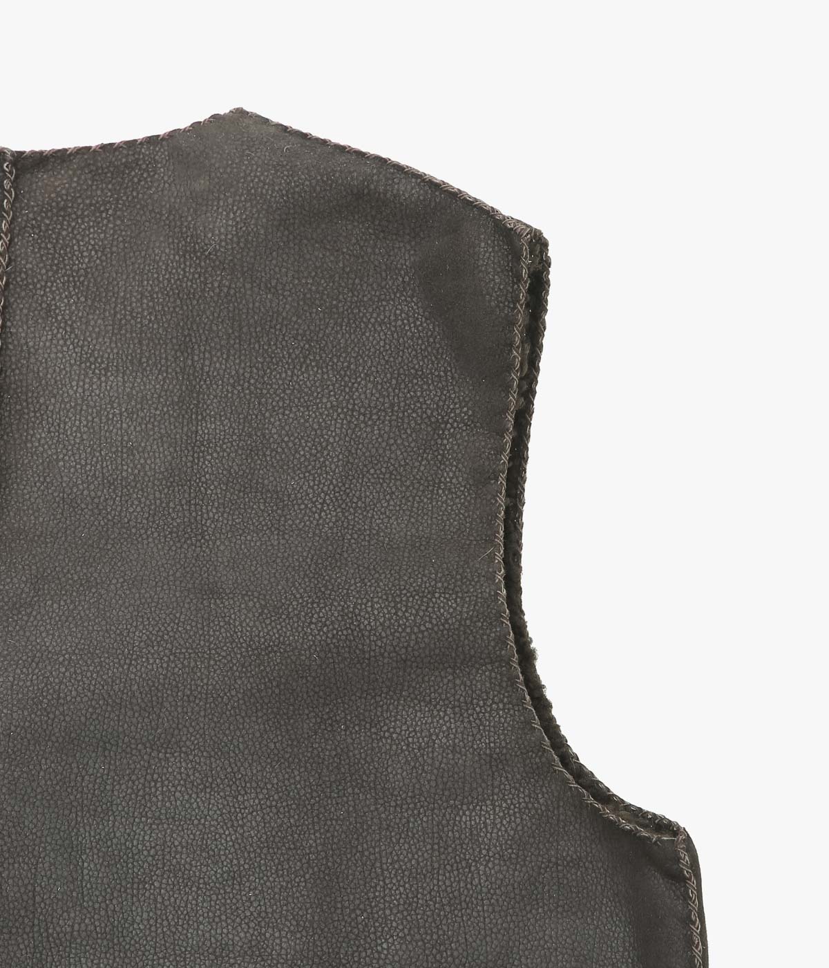 PAM DIETRICH "SHEARLING VEST" (DISTRESS BROWN)