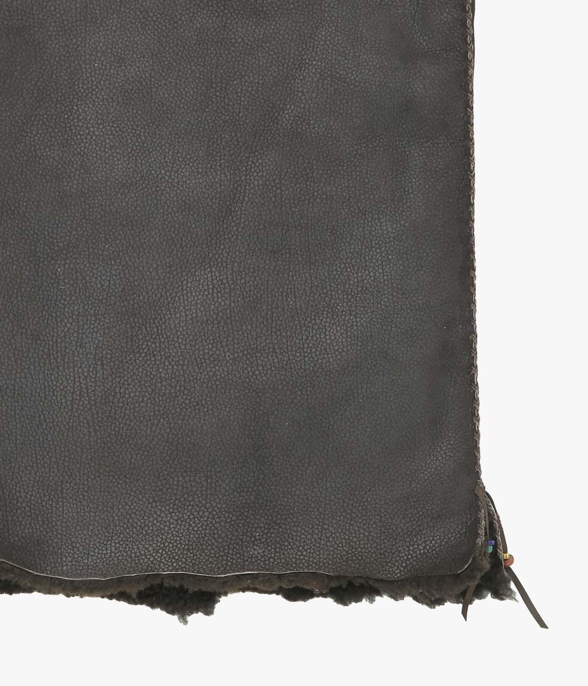 PAM DIETRICH "SHEARLING VEST" (DISTRESS BROWN)