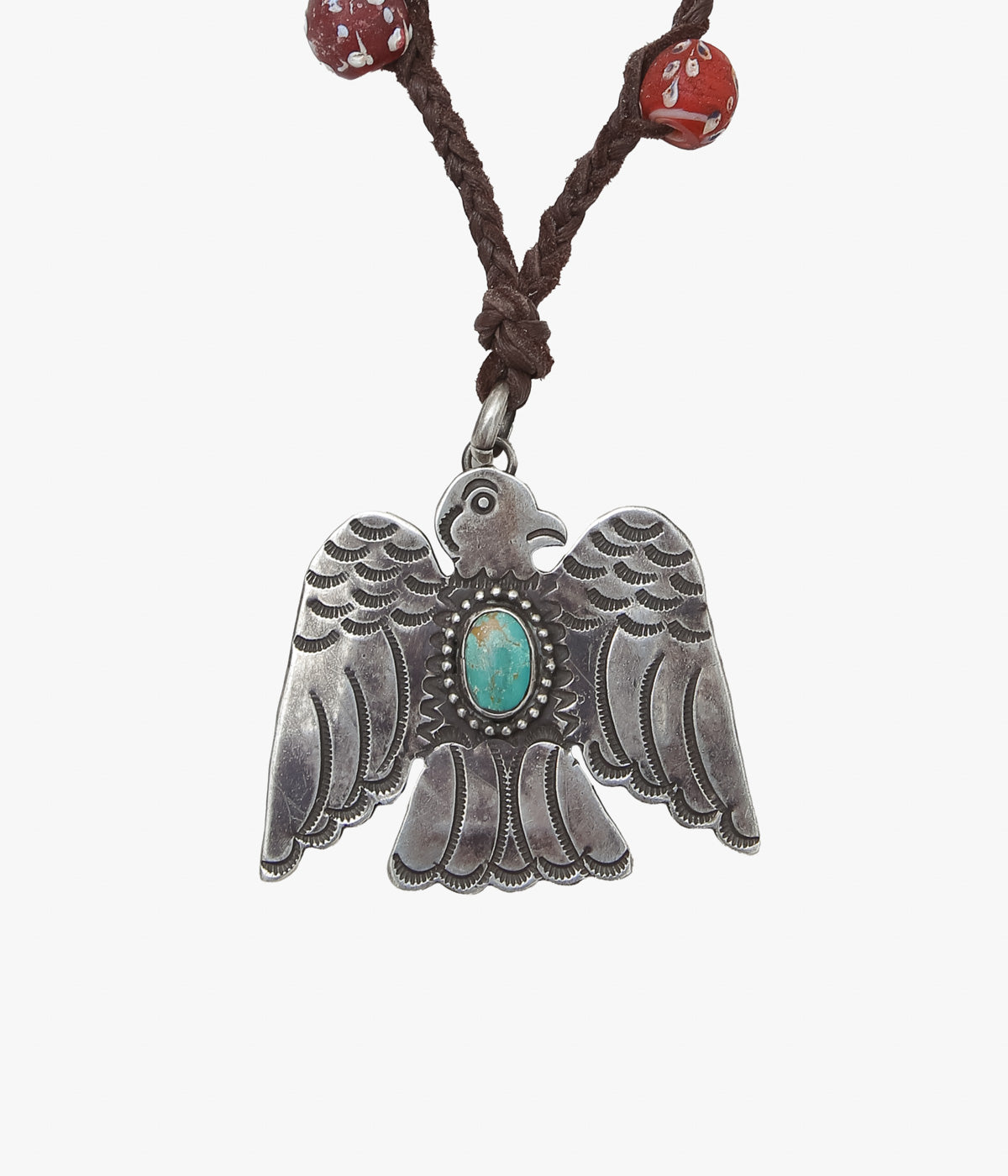 PAM DIETRICH "THUNDERBIRD NECKLACE | ANTIQUE BEADS①" (SILVER)
