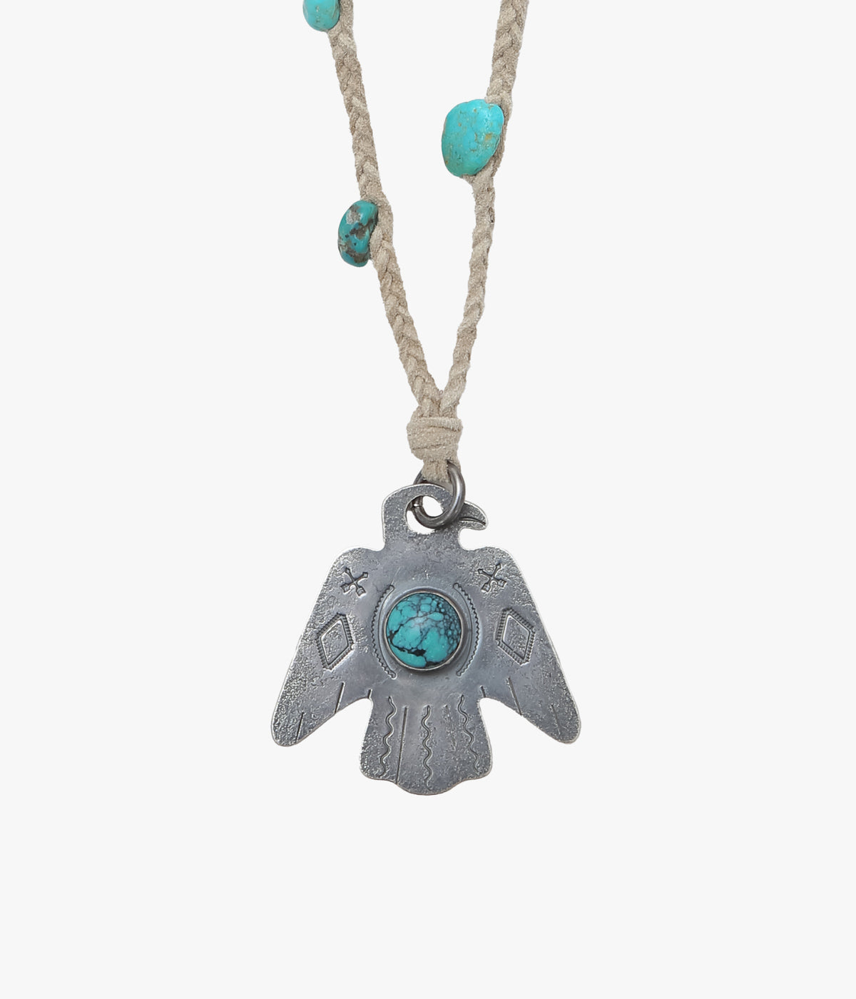 PAM DIETRICH 'THUNDERBIRD NECKLACE｜TURQUOISE' (SILVER)