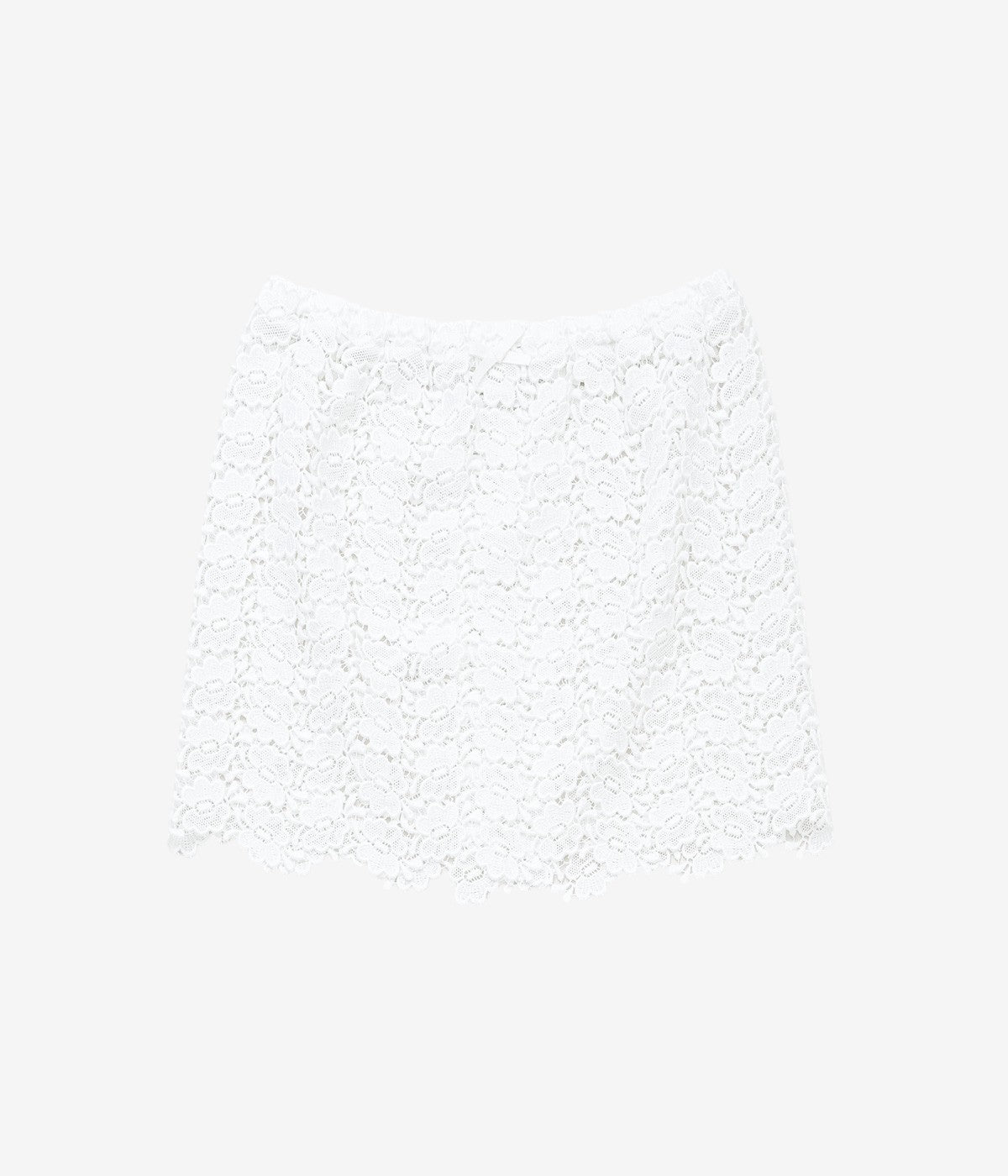 팬 「비숍 버터플라이 레이스 스커트」 (WHITE)