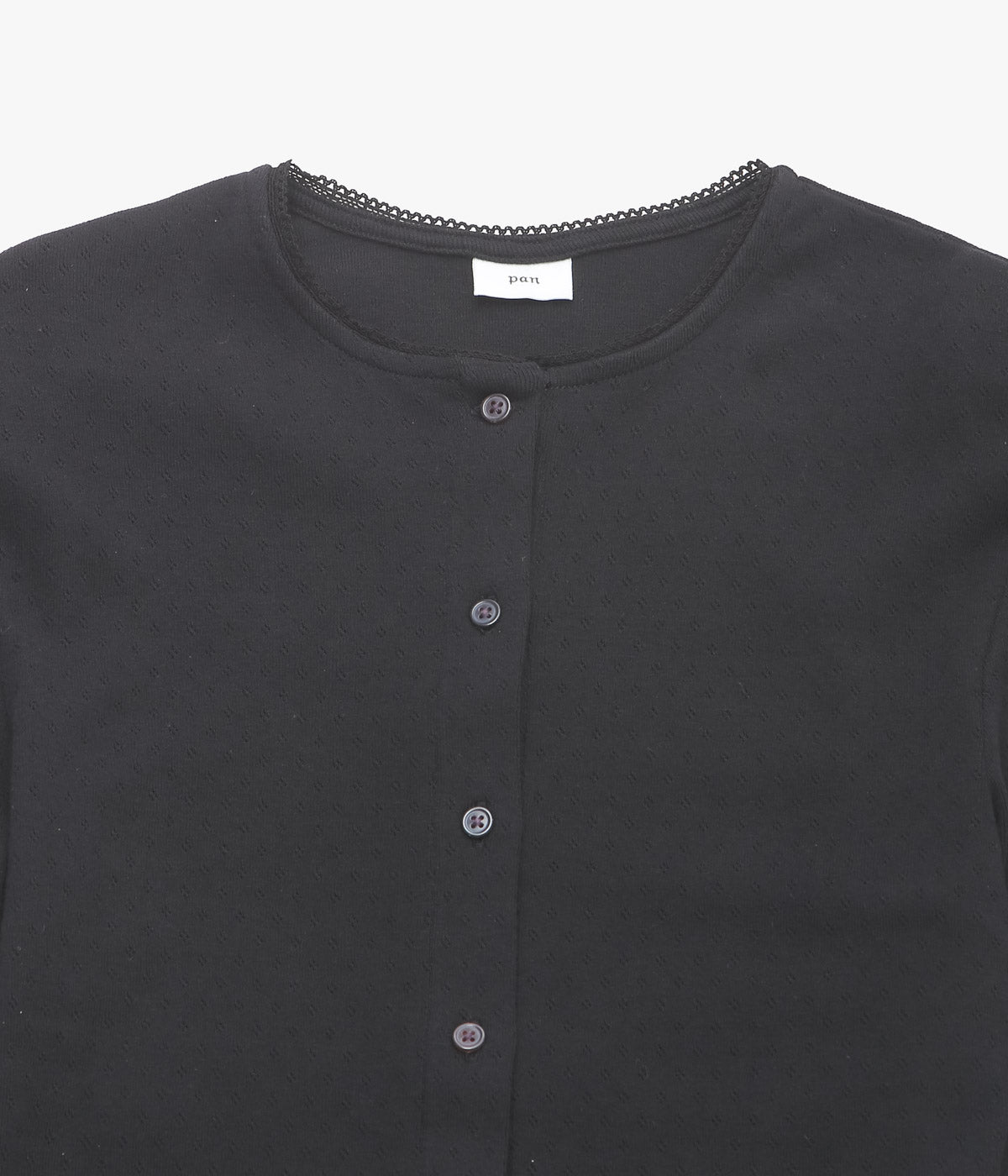 PAN ''EYELET MESH LACE C/D'' (BLACK)