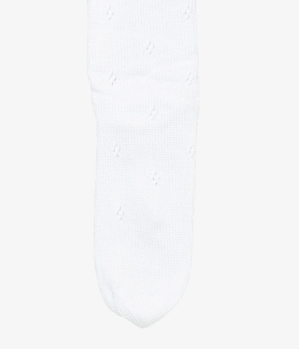 PAN ''FLOWER BASQUE SOCKS'' (WHITE)
