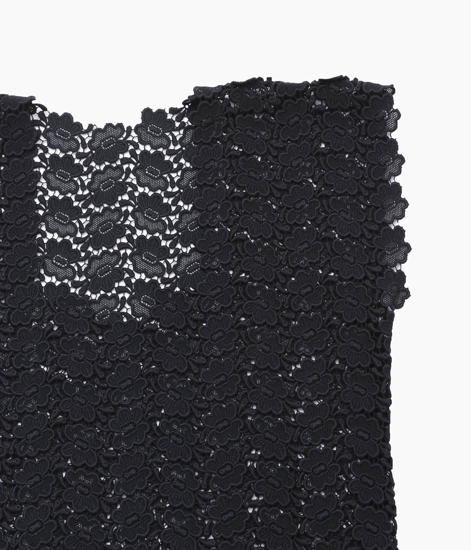 PAN ''BISCHOFF BUTTERFLY LACE S/S BLOUSE'' (BLACK)