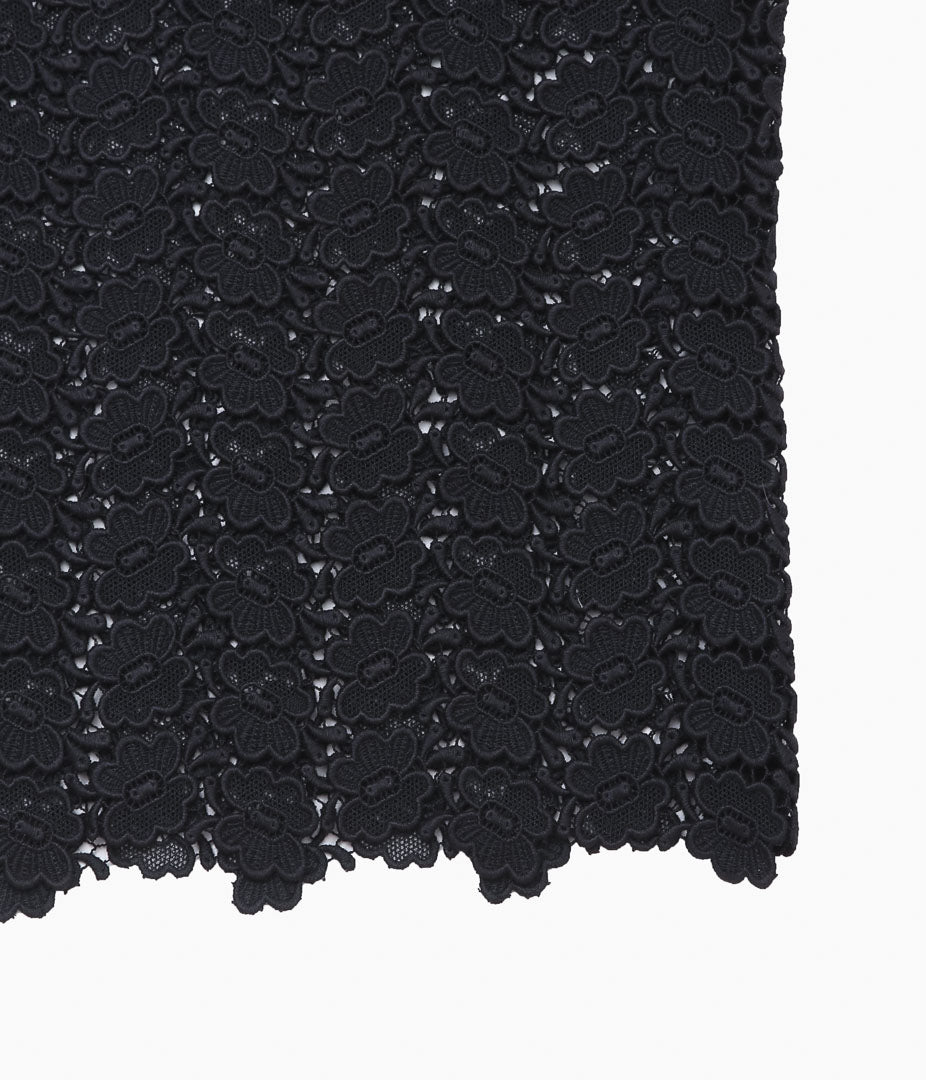 PAN ''BISCHOFF BUTTERFLY LACE S/S BLOUSE'' (BLACK)