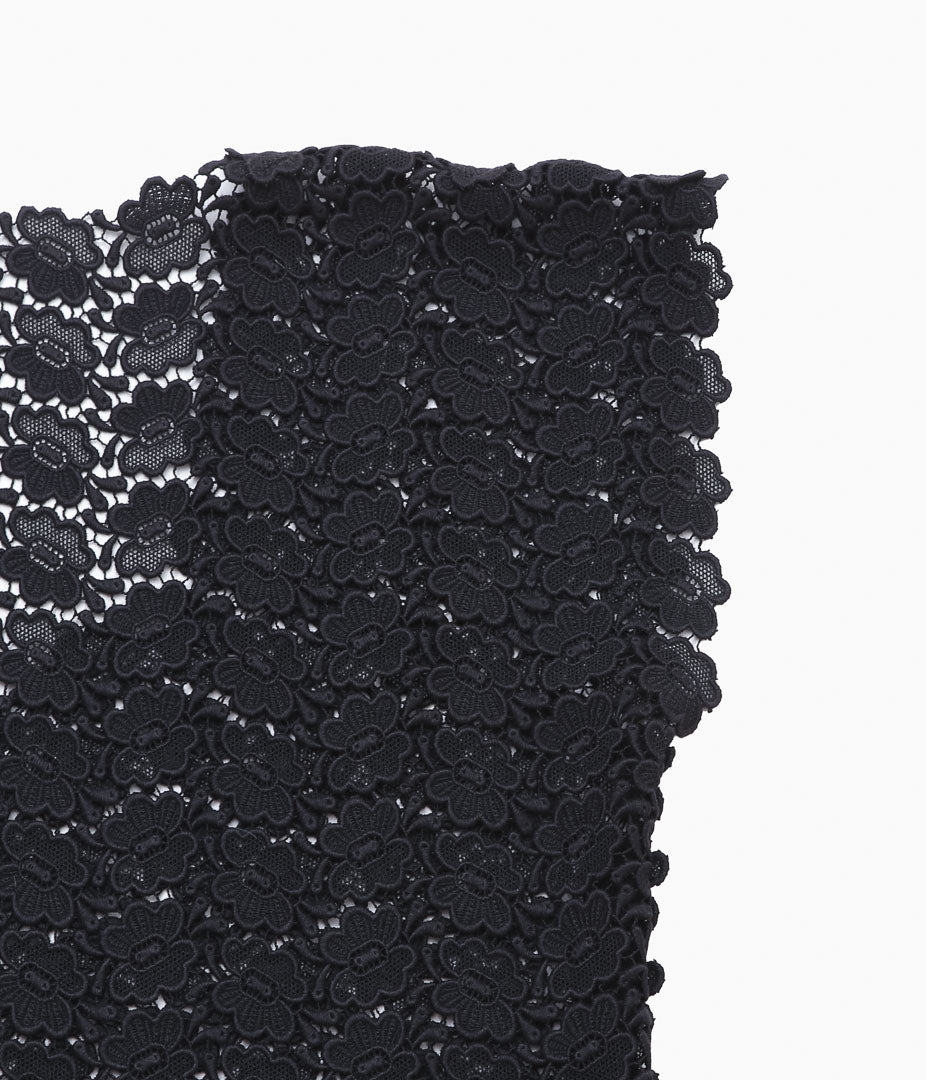 PAN ''BISCHOFF BUTTERFLY LACE S/S BLOUSE'' (BLACK)