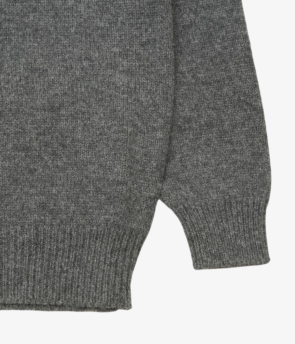 PAN ''MERINO WOOL HIGHT NECK CARDIGAN'' (GRAY)