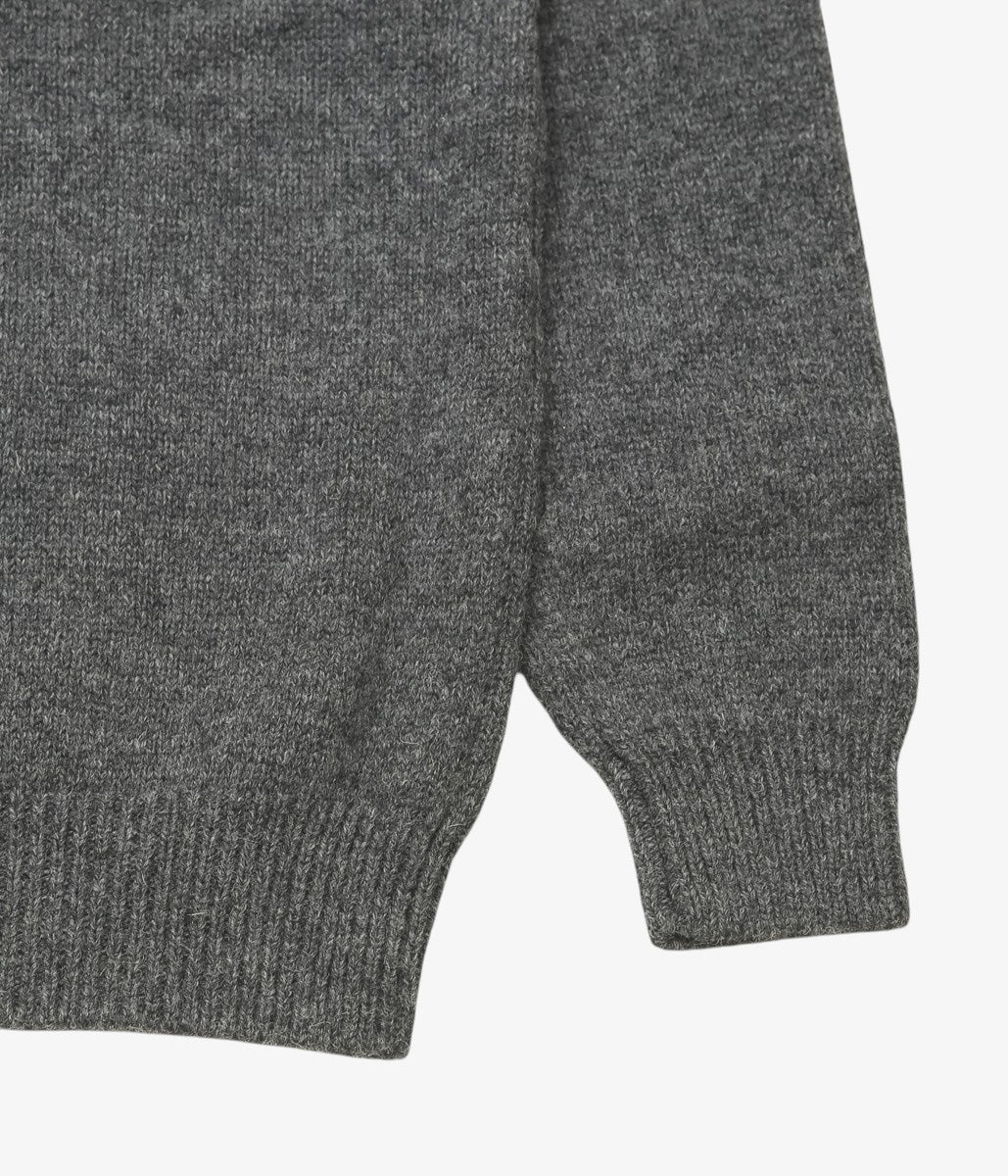 PAN ''MERINO WOOL HIGHT NECK CARDIGAN'' (GRAY)