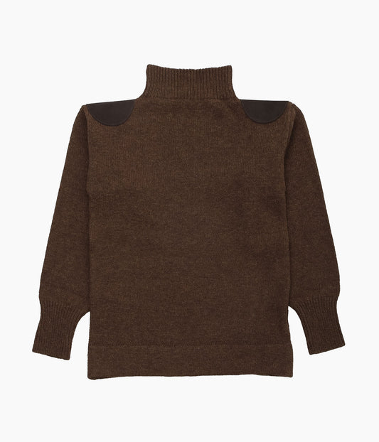PAN ''MERINO WOOL SHOULDER KNIT'' (BROWN)
