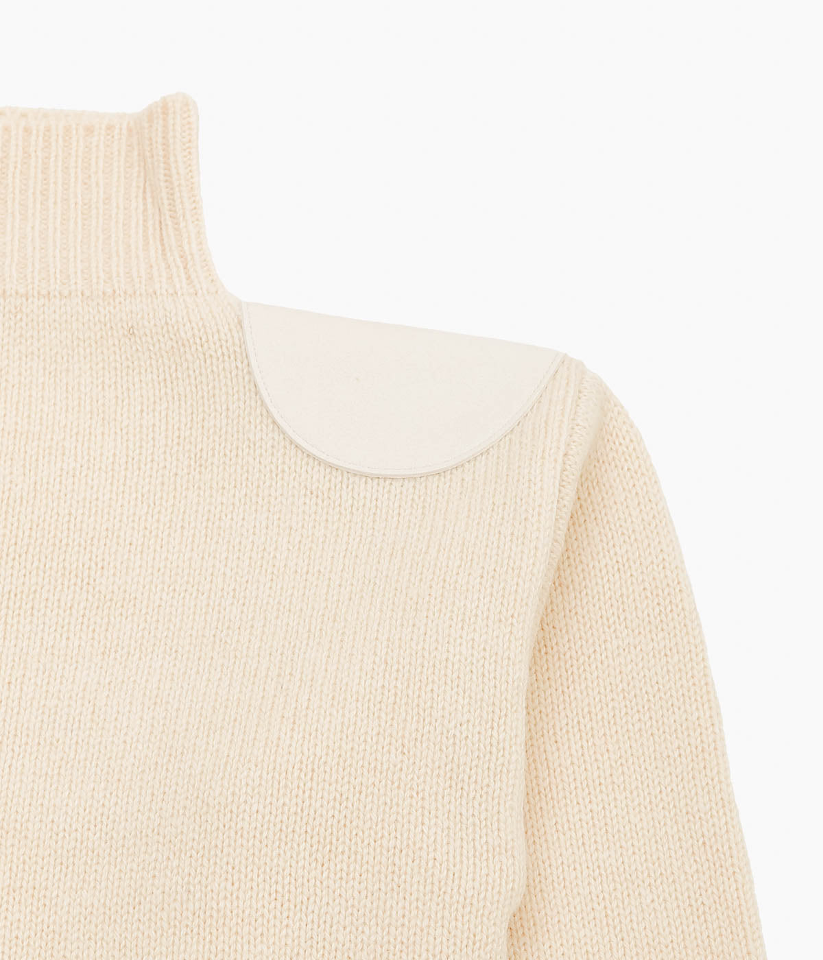 PAN ''MERINO WOOL SHOULDER KNIT'' (CREAM)