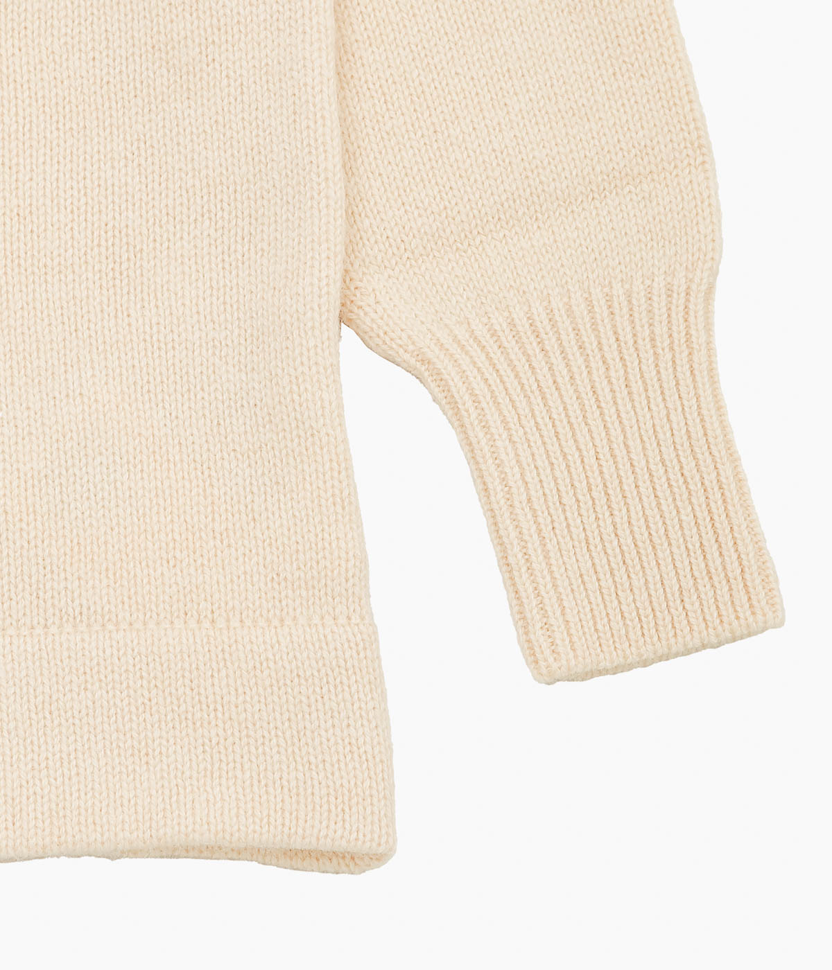 PAN ''MERINO WOOL SHOULDER KNIT'' (CREAM)