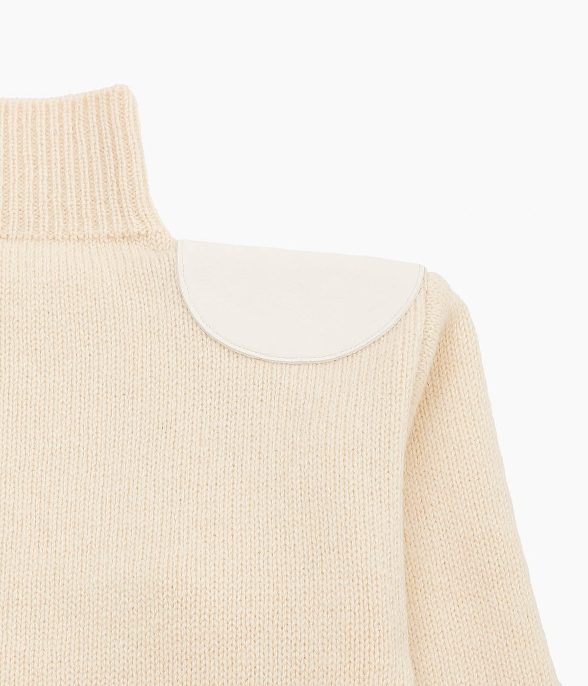 PAN ''MERINO WOOL SHOULDER KNIT'' (CREAM)