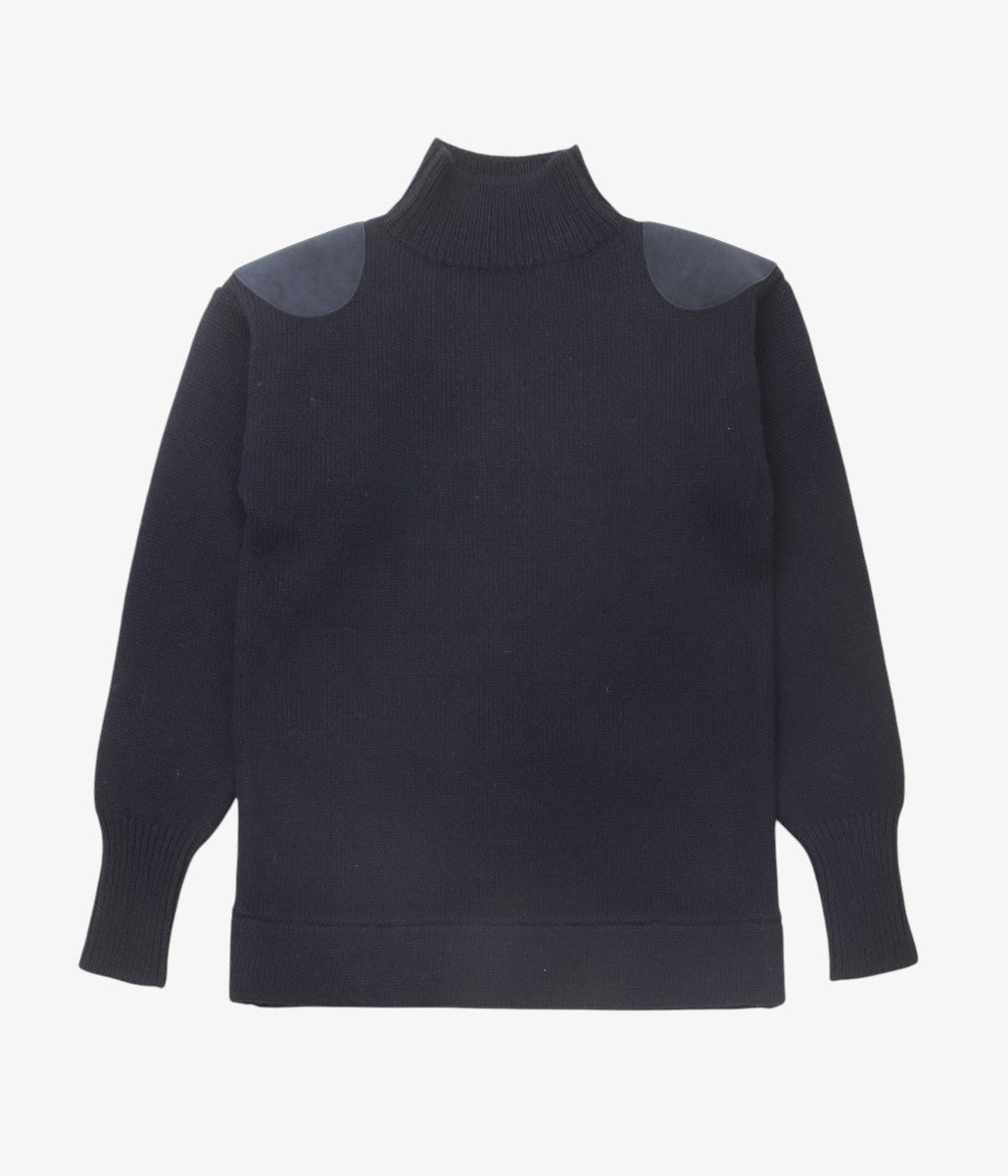 PAN ''MERINO WOOL SHOULDER KNIT'' (NAVY)
