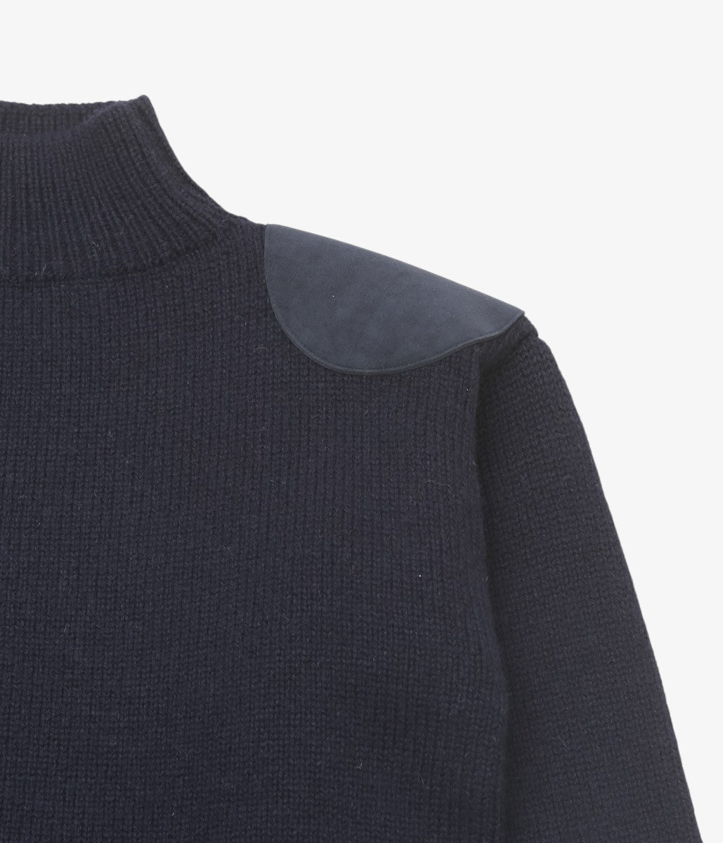 PAN ''MERINO WOOL SHOULDER KNIT'' (NAVY)