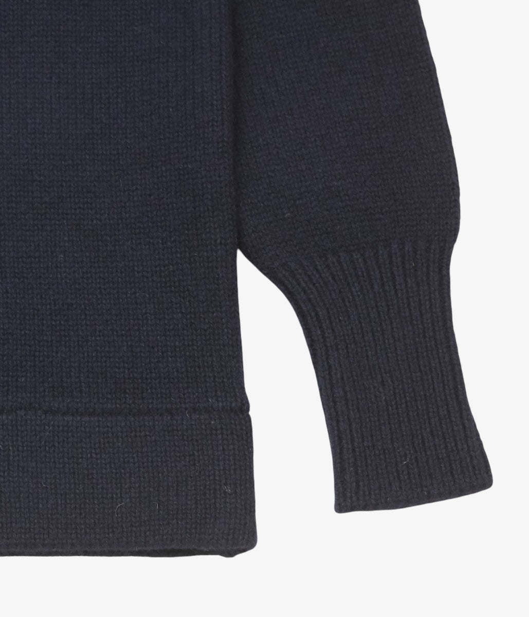 PAN ''MERINO WOOL SHOULDER KNIT'' (NAVY)