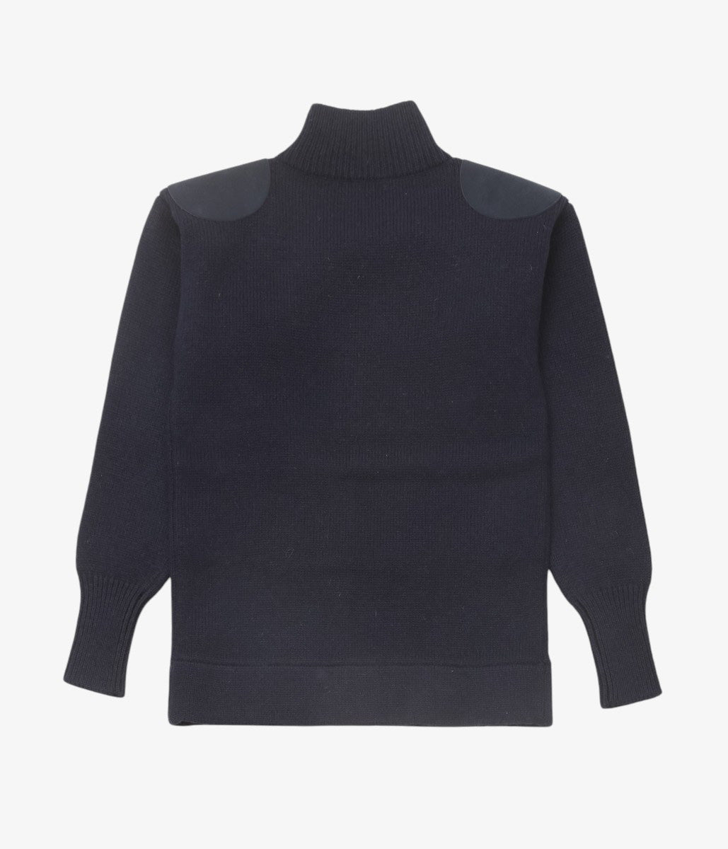 PAN ''MERINO WOOL SHOULDER KNIT'' (NAVY)
