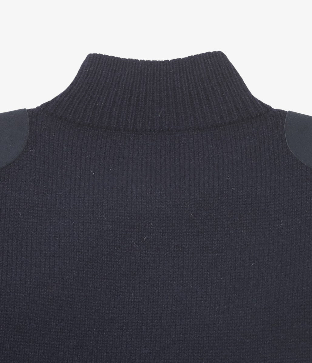 PAN ''MERINO WOOL SHOULDER KNIT'' (NAVY)