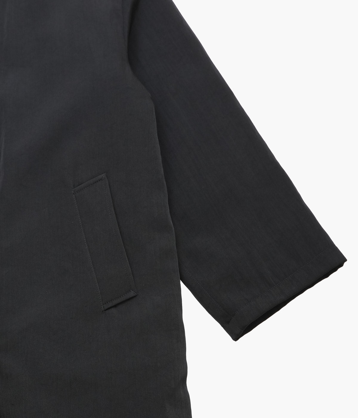 PAN ''NYLON PL LONG COAT'' (BLACK)