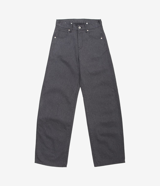 PAN ''ROLL STRAIGHT PANTS'' (BLACK)