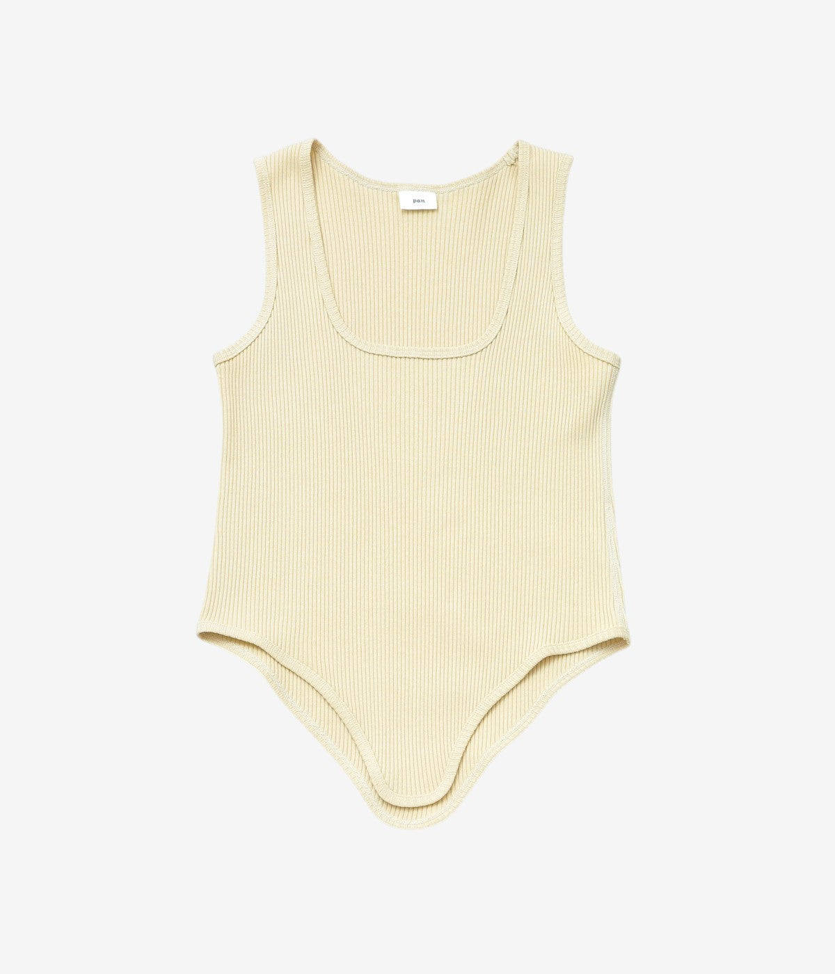 PAN "ZINC RIB TAIL TANKTOP" (BEIGE)