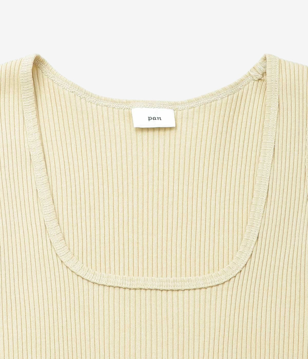 PAN "ZINC RIB TAIL TANKTOP" (BEIGE)
