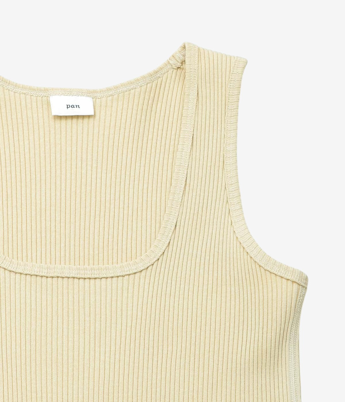 PAN "ZINC RIB TAIL TANKTOP" (BEIGE)