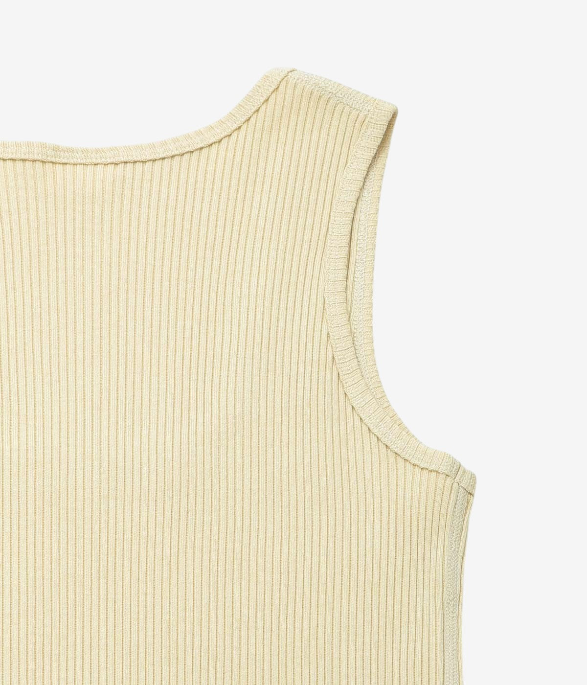 PAN "ZINC RIB TAIL TANKTOP" (BEIGE)