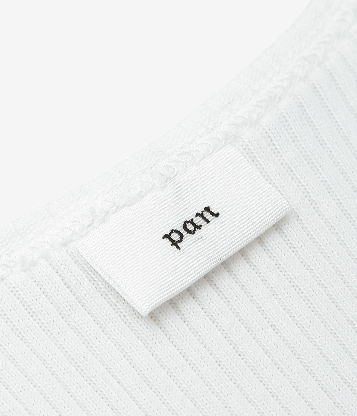 PAN "ZINC RIB TAIL TANKTOP" (WHITE)