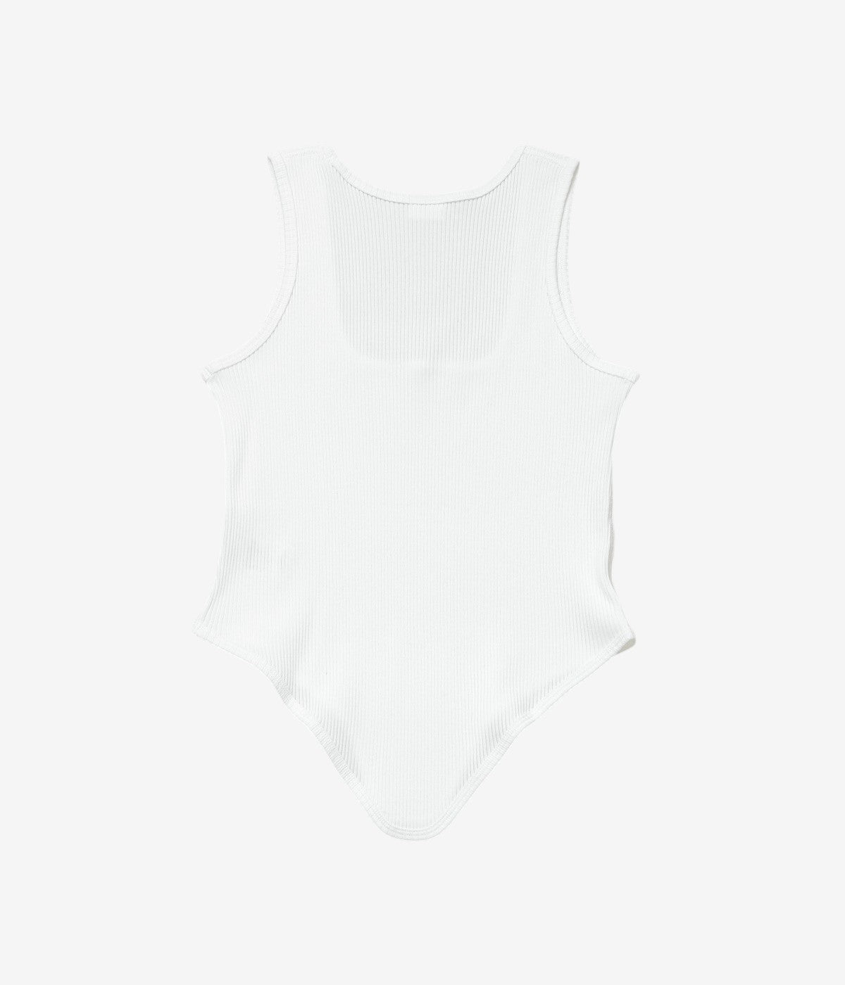 PAN "ZINC RIB TAIL TANKTOP" (WHITE)