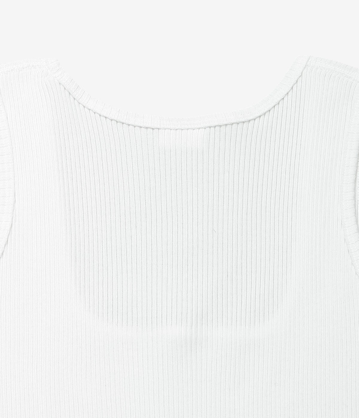 PAN "ZINC RIB TAIL TANKTOP" (WHITE)