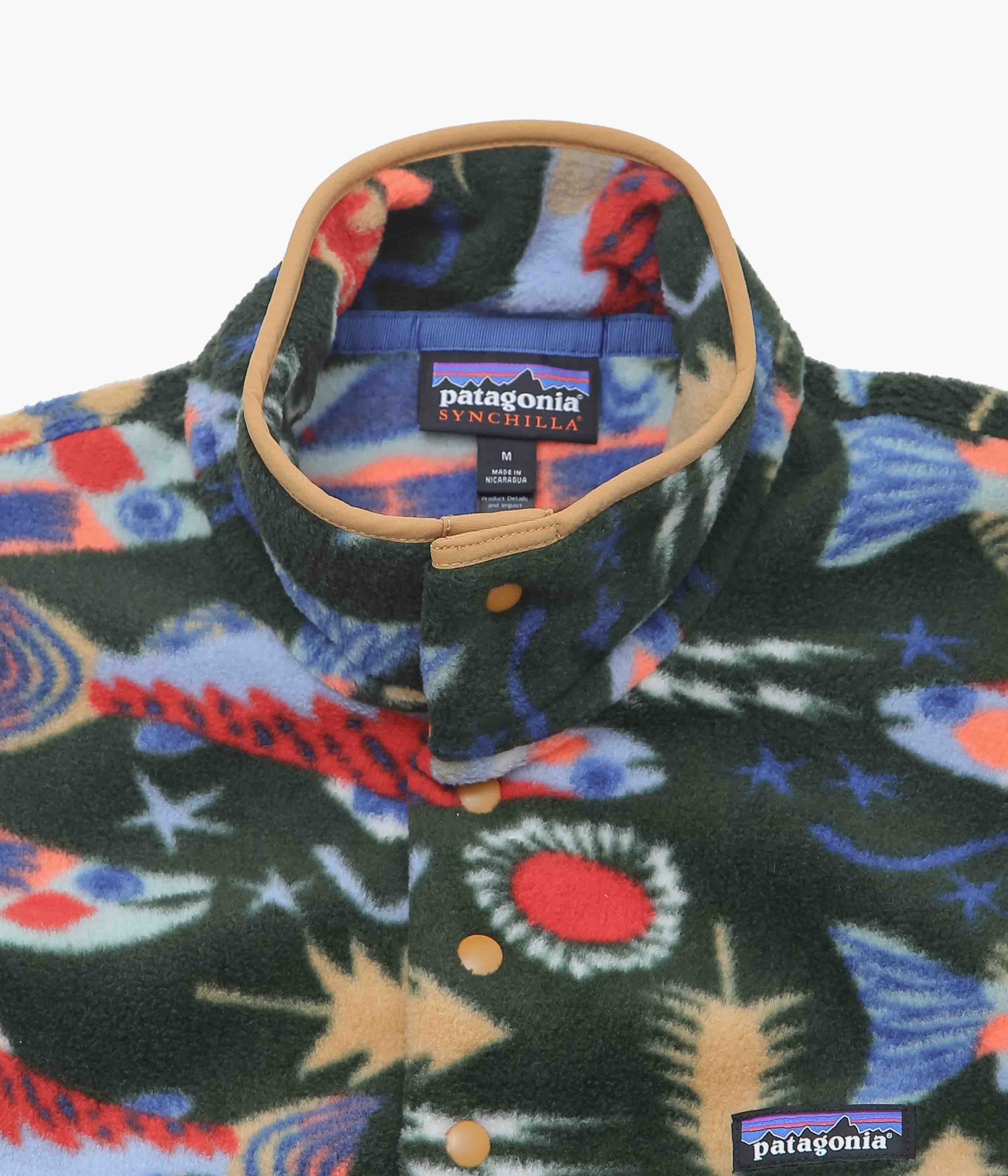 PATAGONIA ''M'S LW SYNCH SNAP-T P/O'' (SALMON ENERGY/OLD GROWTH