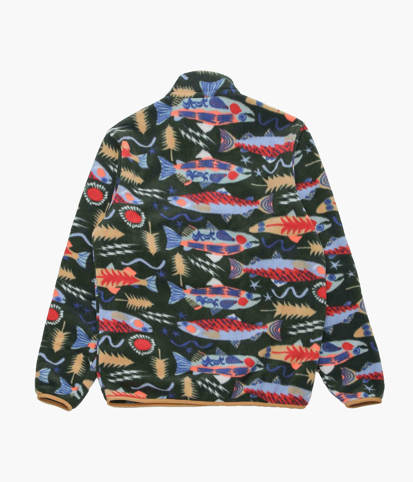 PATAGONIA ''M'S LW SYNCH SNAP-T P/O'' (SALMON ENERGY/OLD GROWTH GREEN)
