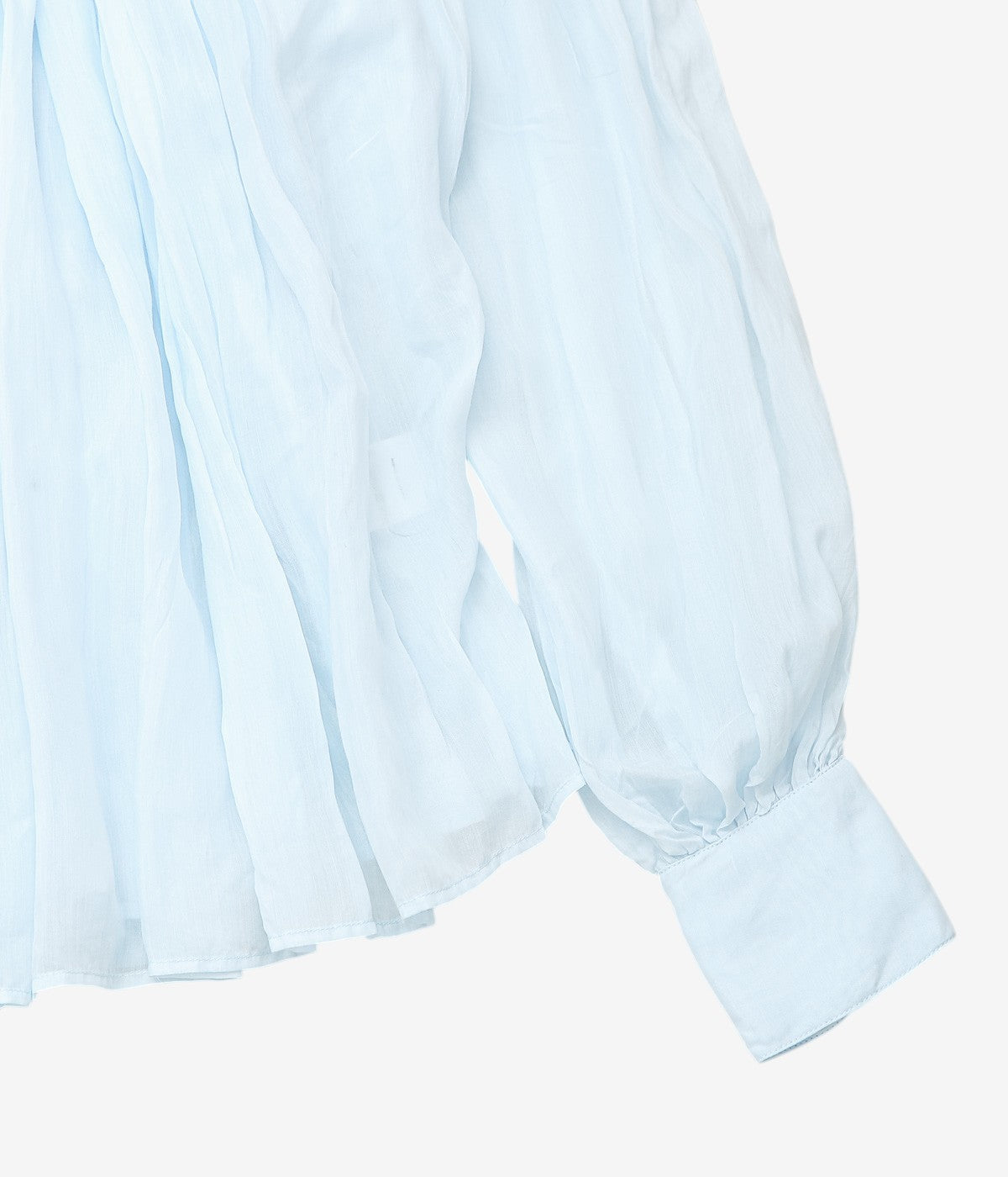PAU THONGVIRD "DIYA Hand-Smocked Shirt" (BLUE)