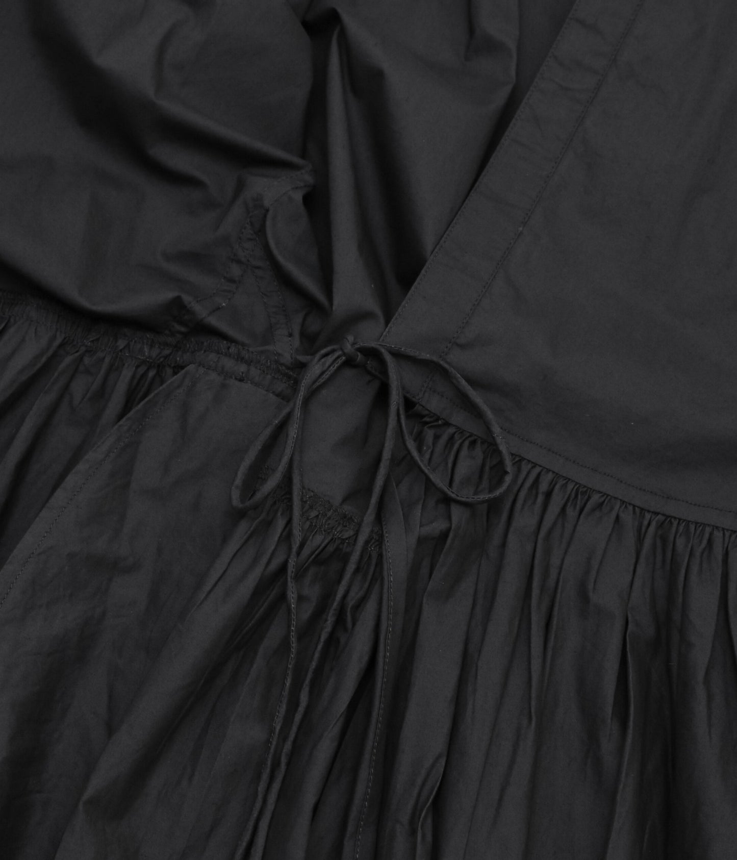 PAU THONGVIRD ''ギャザーコートワンピース'' (BLACK)