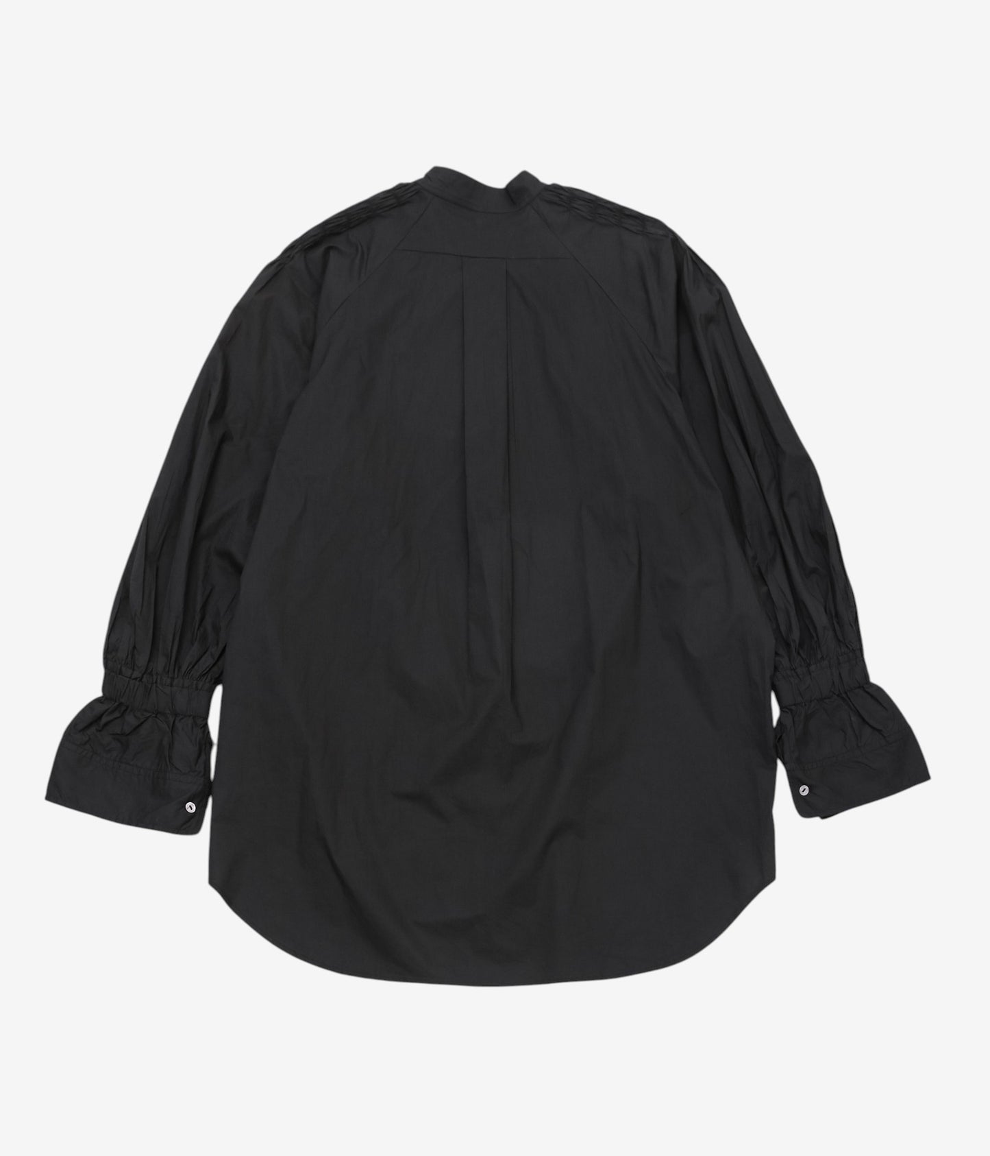 PAU THONGVIRD ''ギャザー胸当てシャツ'' (BLACK)