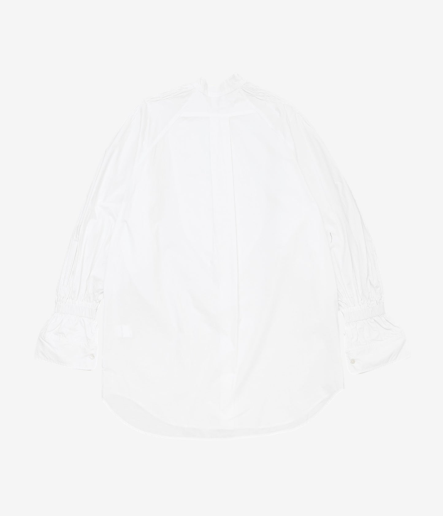 PAU THONGVIRD ''ギャザー胸当てシャツ'' (WHITE)