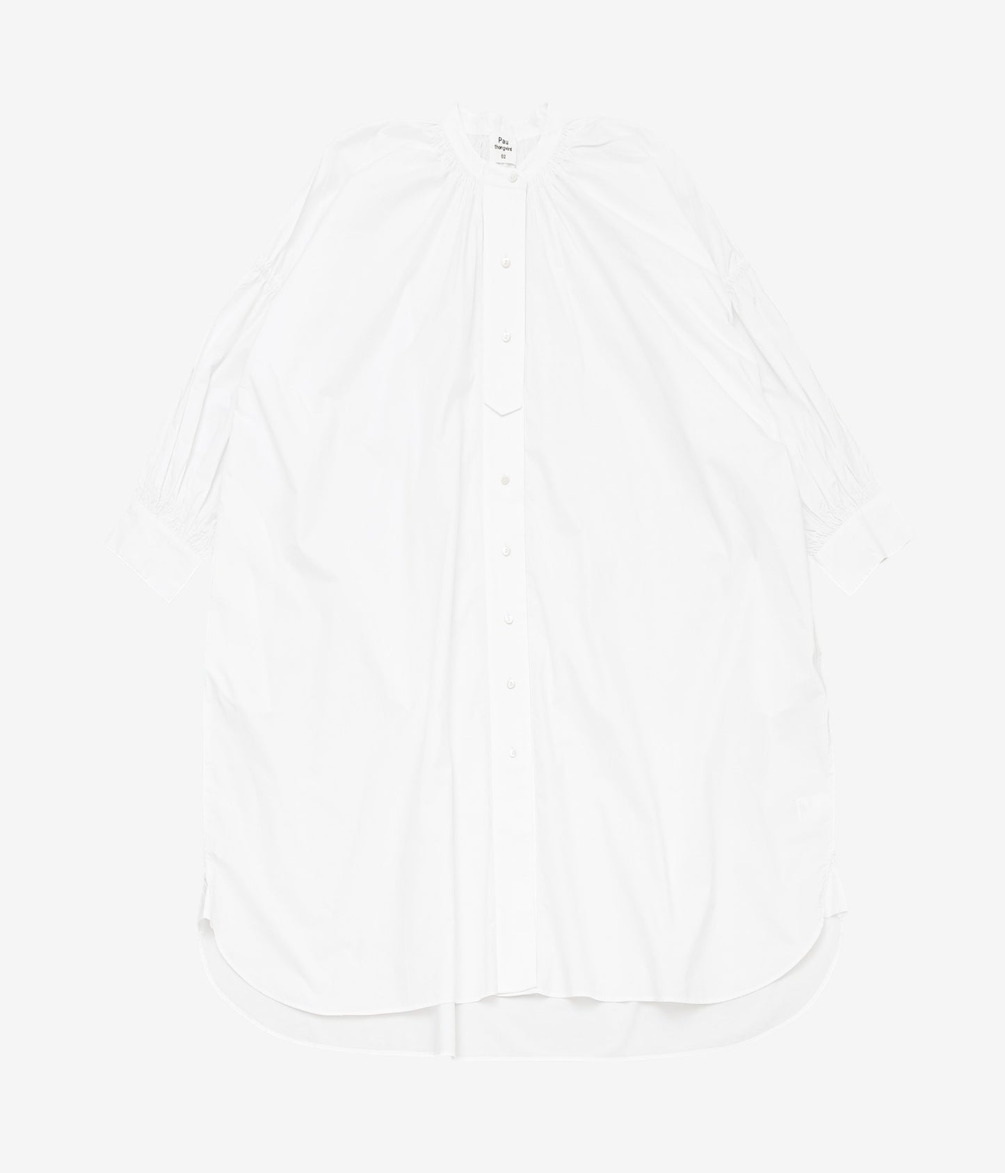 PAU THONGVIRD ''ギャザービッグシャツ'' (WHITE)