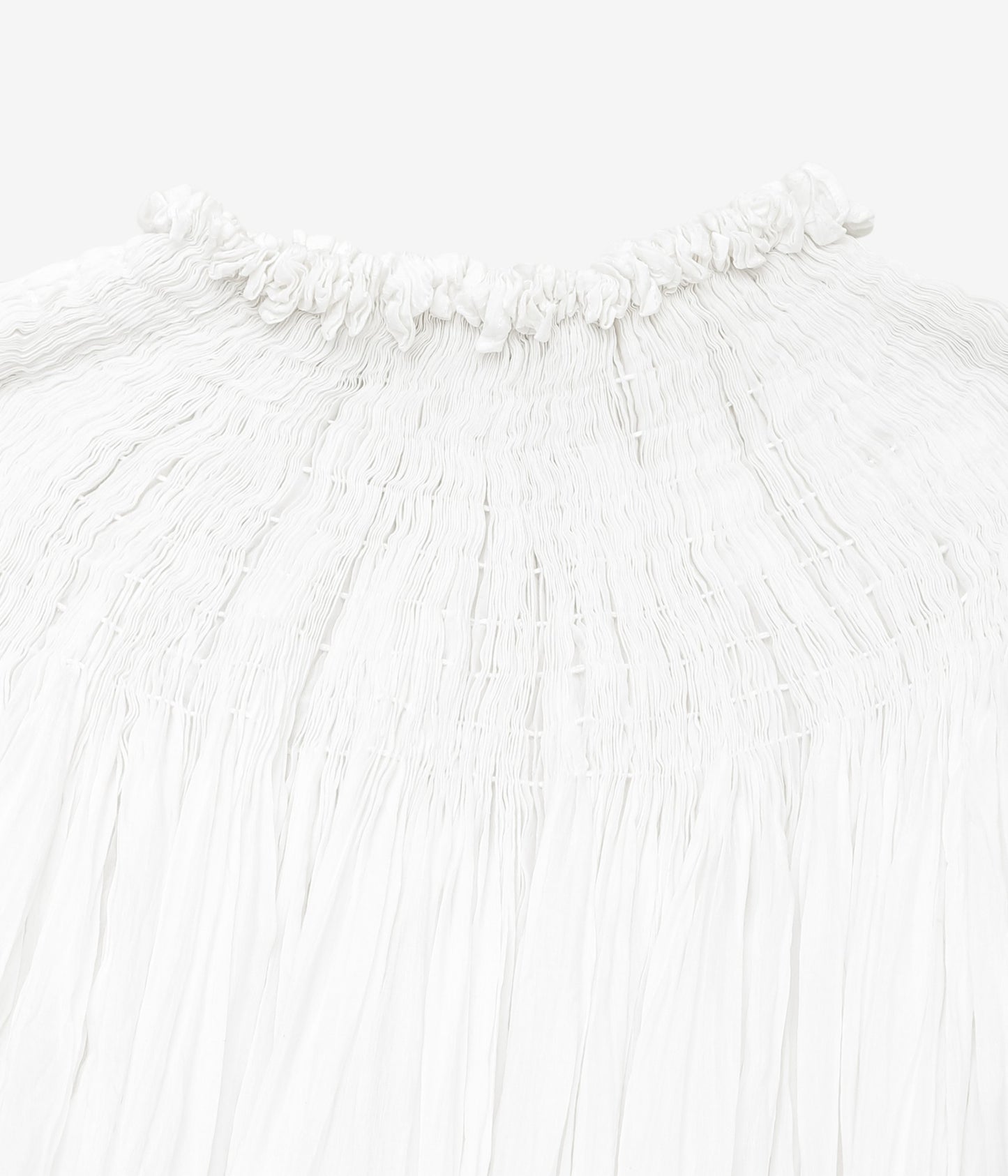PAU THONGVIRD ''ハンドスモッキングシャツ'' (WHITE)