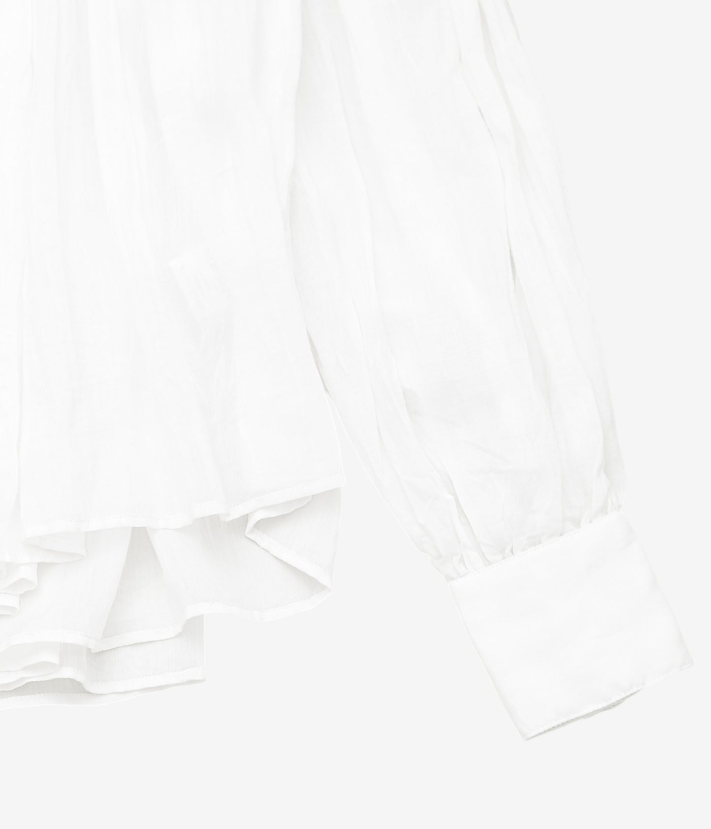 PAU THONGVIRD ''ハンドスモッキングシャツ'' (WHITE)
