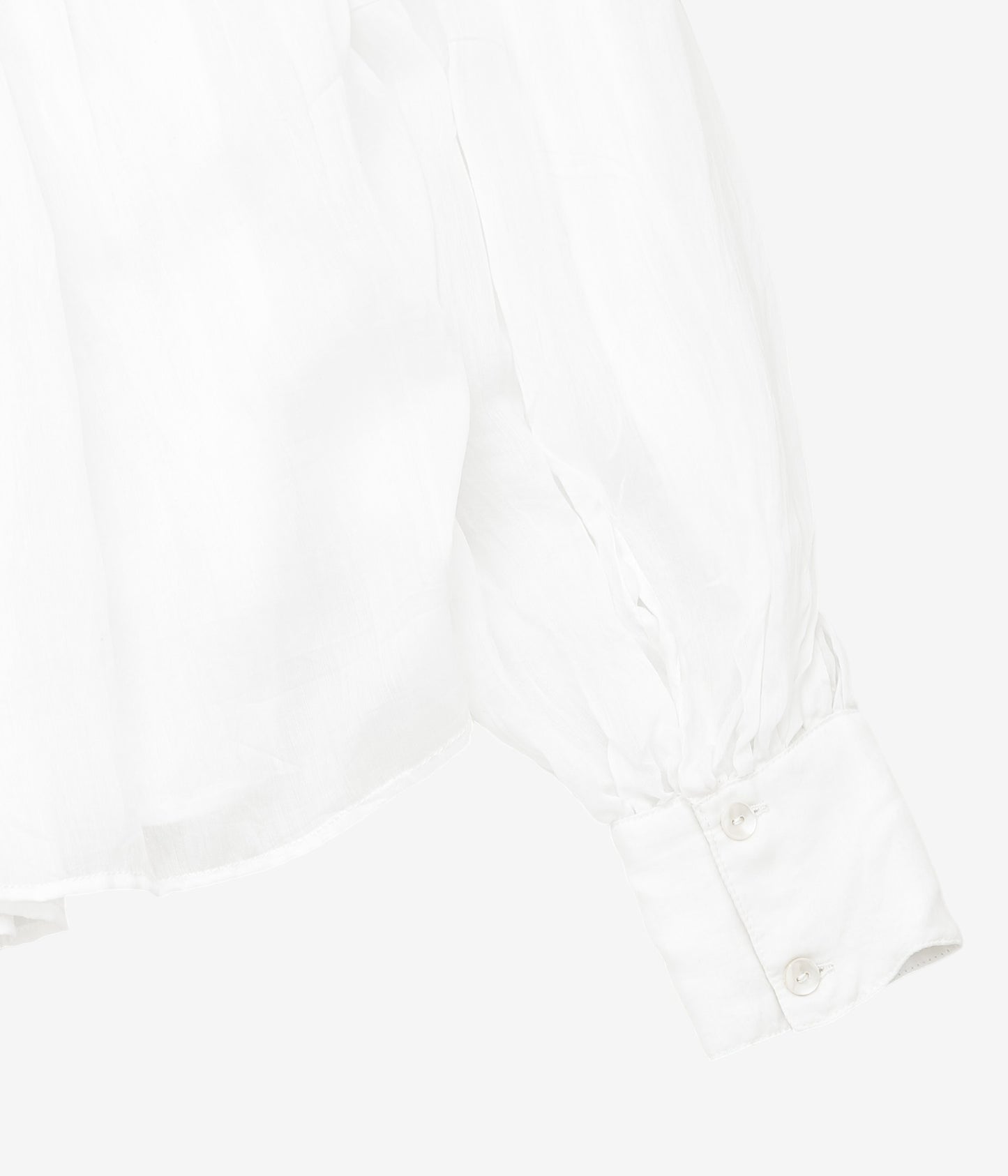 PAU THONGVIRD ''ハンドスモッキングシャツ'' (WHITE)