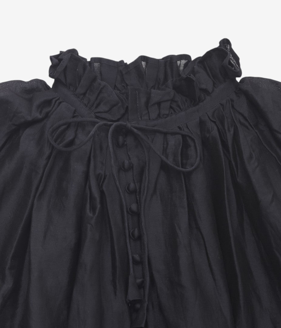 PAU THONGVIRD "UMA Drawstring Shirt" (BLACK)