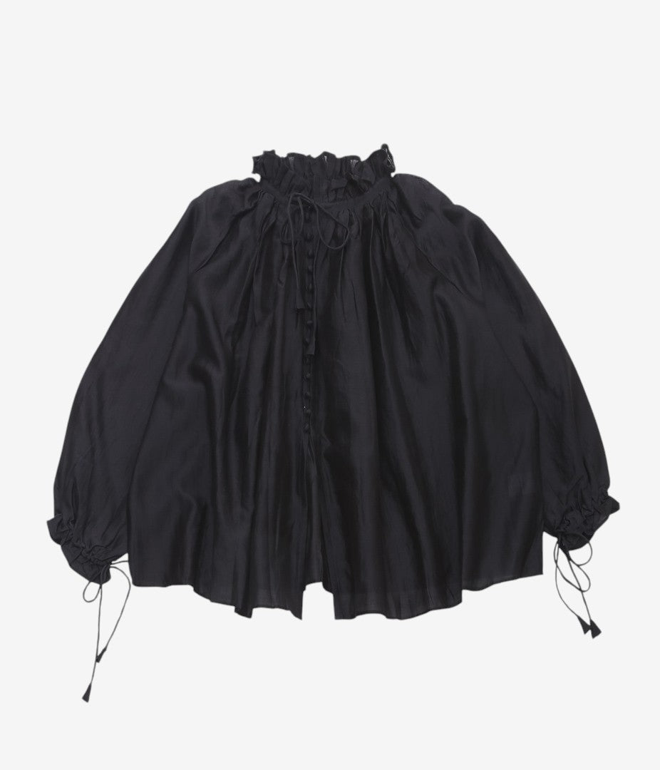 PAU THONGVIRD "UMA Drawstring Shirt" (BLACK)