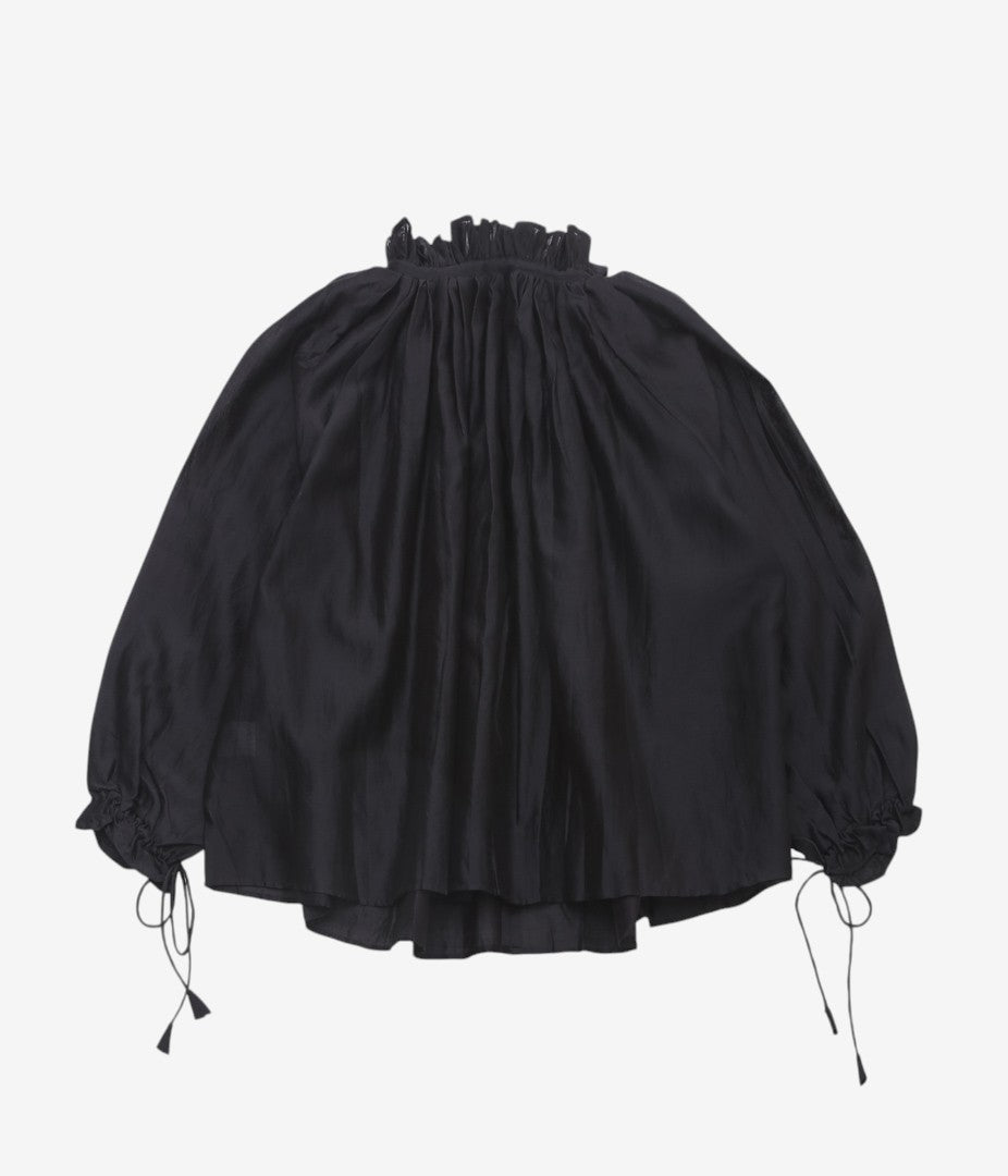 PAU THONGVIRD "UMA Drawstring Shirt" (BLACK)