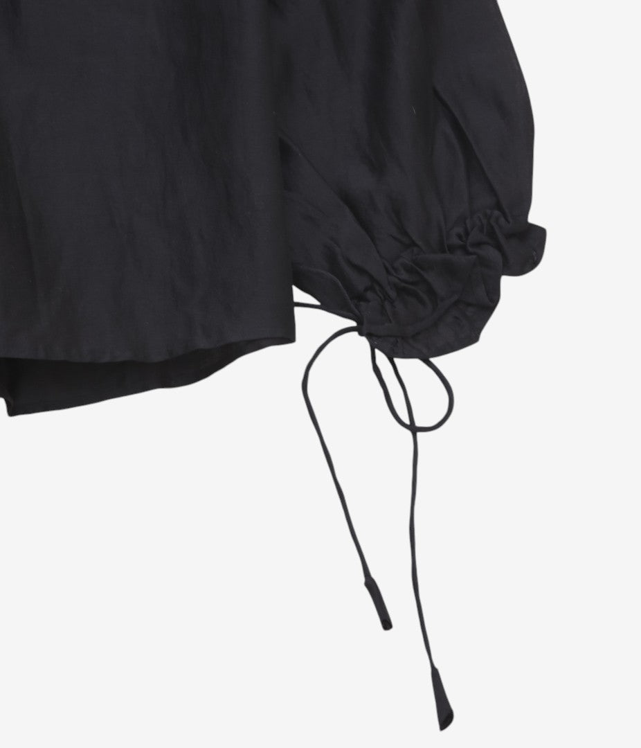 PAU THONGVIRD "UMA Drawstring Shirt" (BLACK)